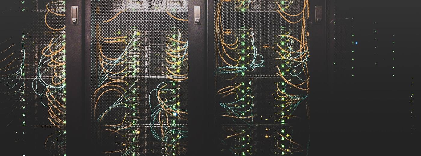 The network backbone, lit up and working